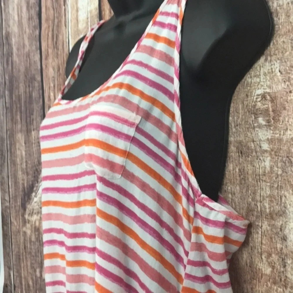 MudPie striped/tasseled Beach Coverup Small